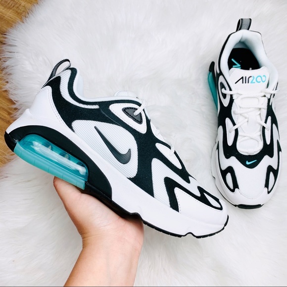 white black and turquoise air max